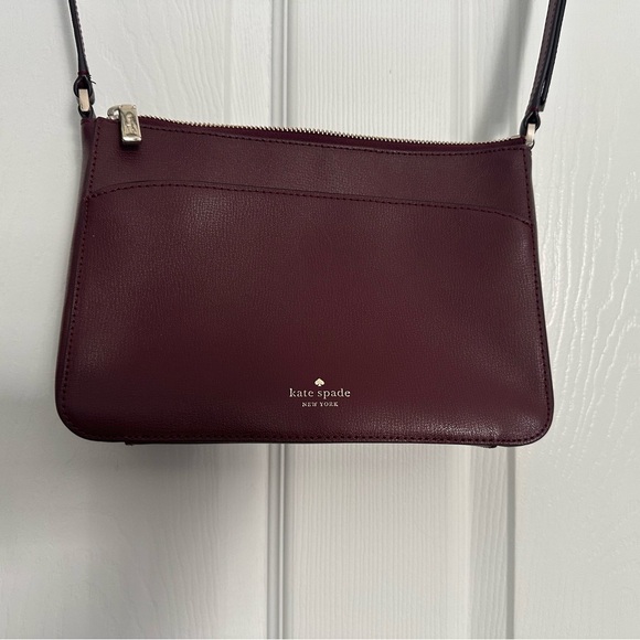 Kate Spade Crossbody maroon color - Picture 2 of 7
